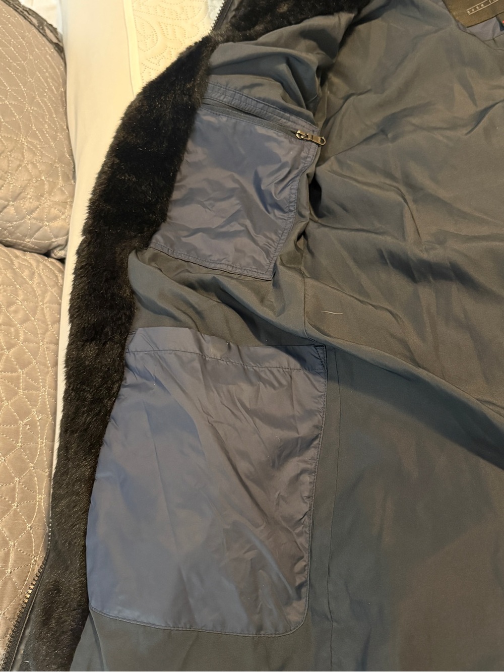 Pajar Navy Quilted Hooded Ski Jacket - Picture 16 of 16